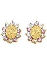 little delightful our lady guadalupe stud baby earrings